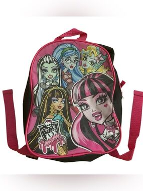 Monster High Mini Backpack 10x8” Draculaura, Frankie, Ghoulia, Cleo, Lagoona